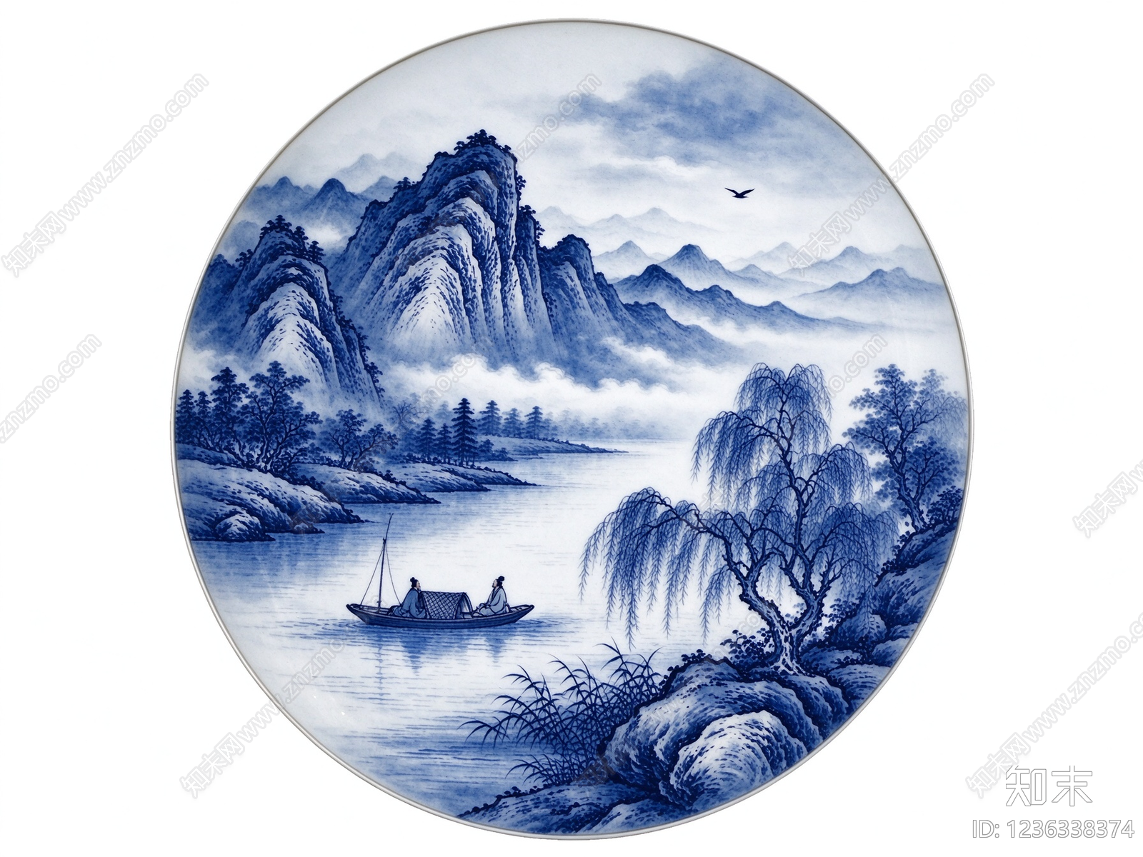 山水画高清贴图材质