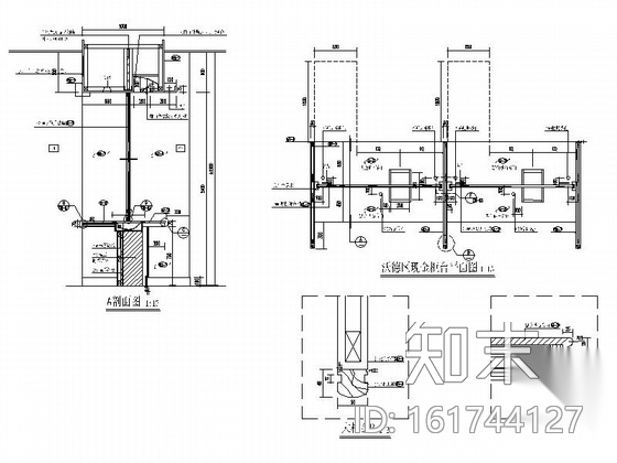 [北京]现代风格综合金融机构支行装修图cad施工图下载【ID:161744127】