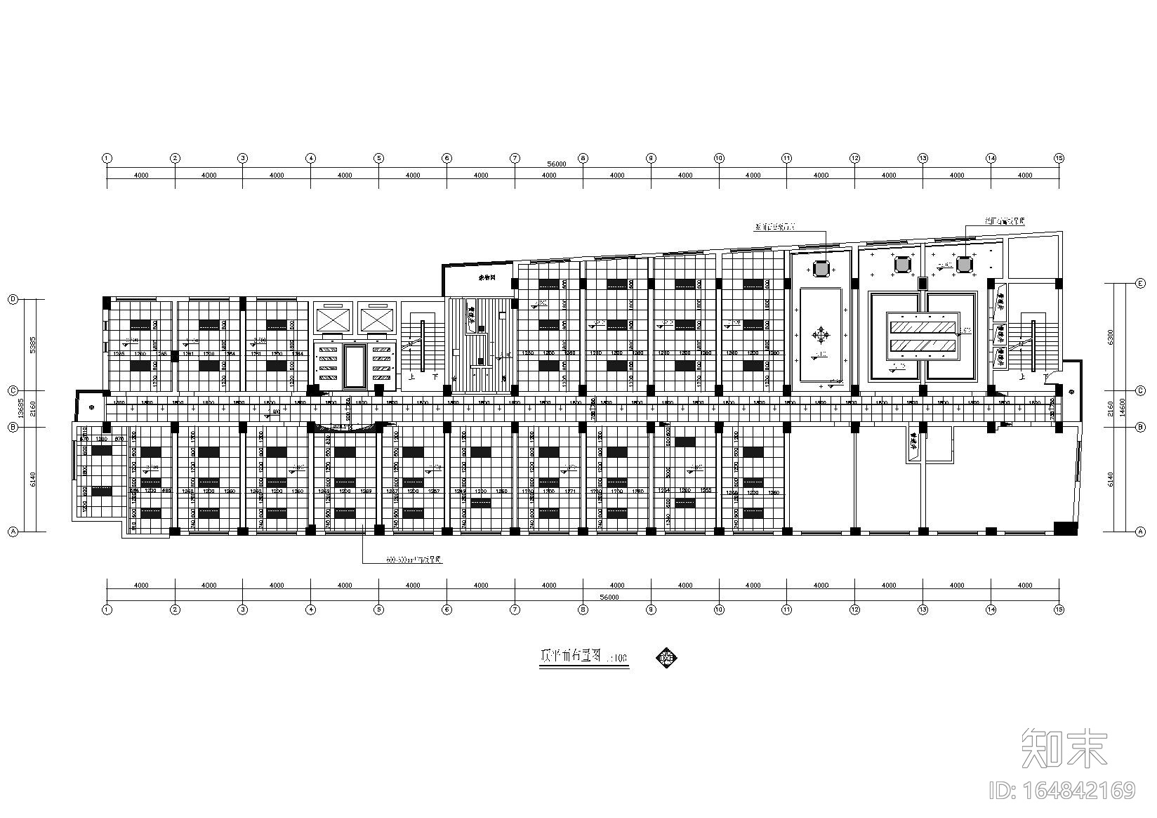 某办公空间装修施工图+效果图+机电图纸cad施工图下载【ID:164842169】