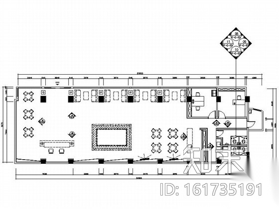 [武汉]现代高档售楼中心装修图（含效果）cad施工图下载【ID:161735191】