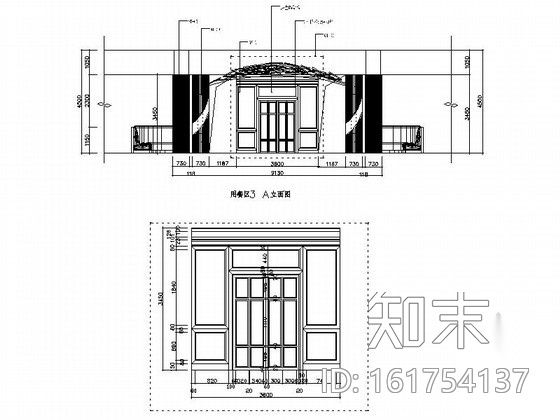 [无锡]特色休闲时尚西餐厅装修图（含方案）cad施工图下载【ID:161754137】