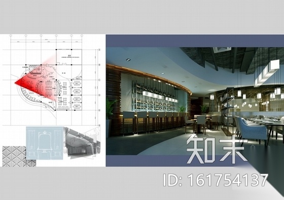 [无锡]特色休闲时尚西餐厅装修图（含方案）cad施工图下载【ID:161754137】