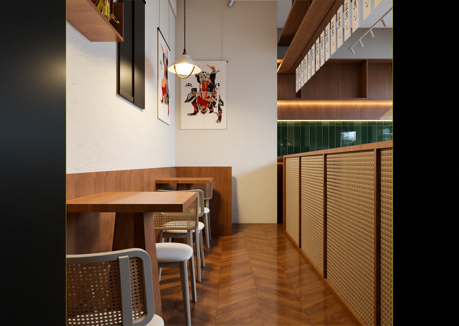 新中式日料店3D模型下载【ID:1215119288】