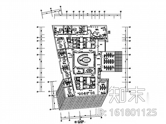 [吉林]广电中心企业办公楼室内装修施工图（含实景图）施工图下载【ID:161801125】