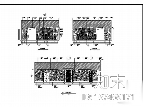 [重庆]某五星级奢华酒店公共空间施工图cad施工图下载【ID:167469171】