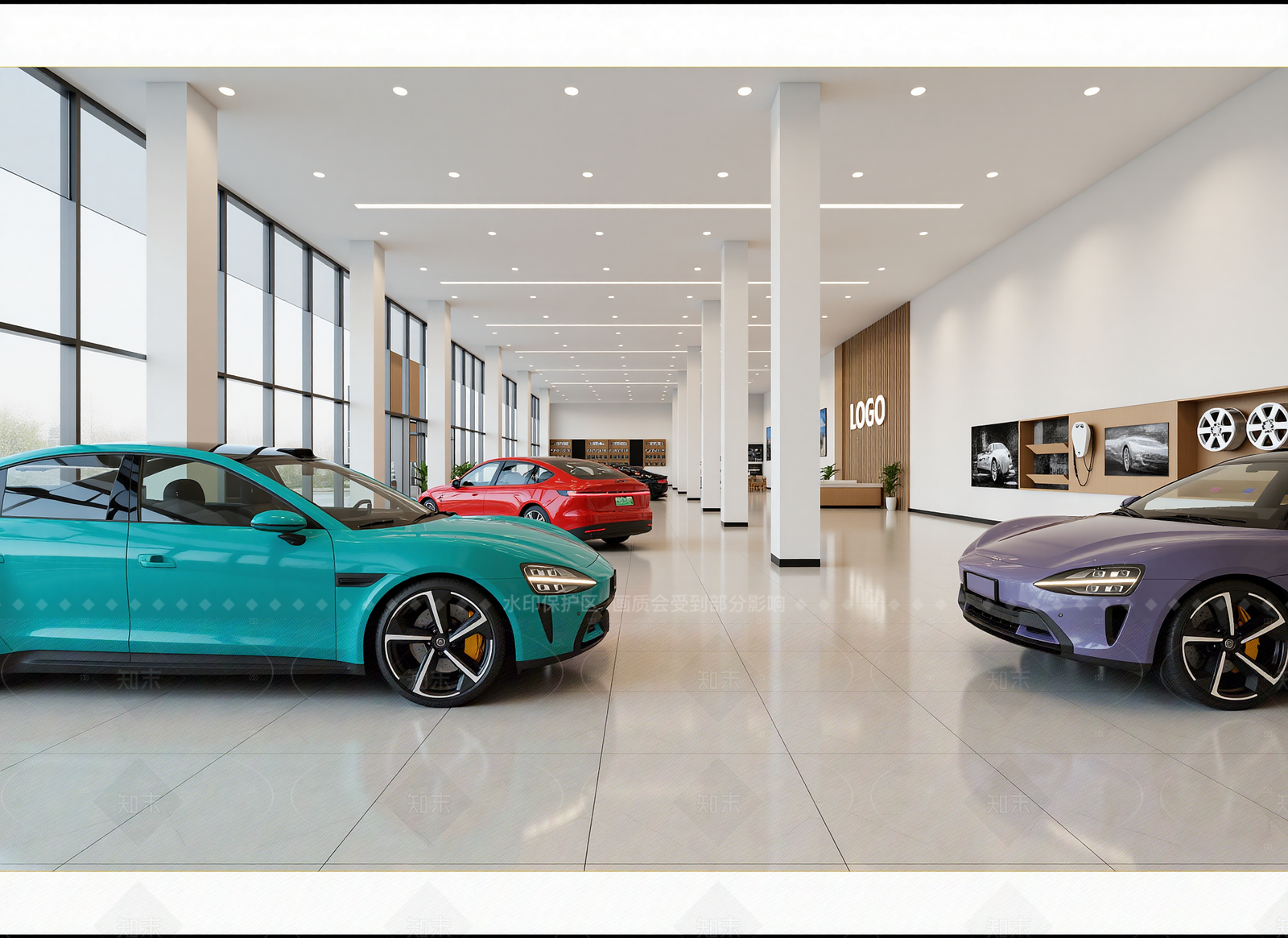 现代汽车展厅3D模型下载【ID:1214945283】