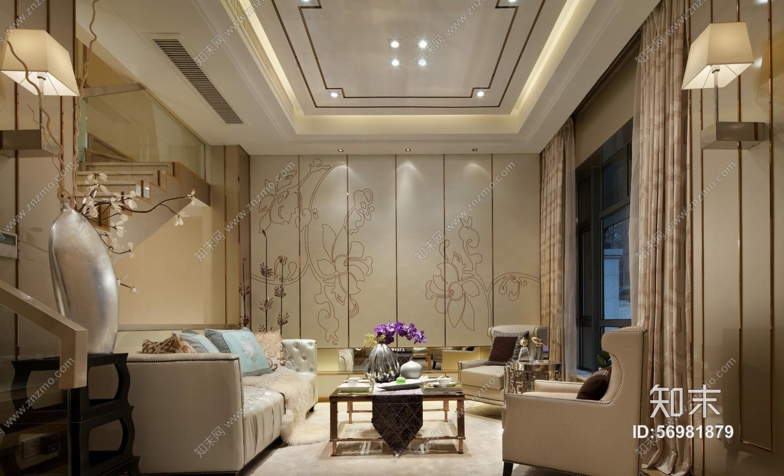 徐树仁-帝凯设计-保亿.丽景英郡样板房cad施工图下载【ID:56981879】