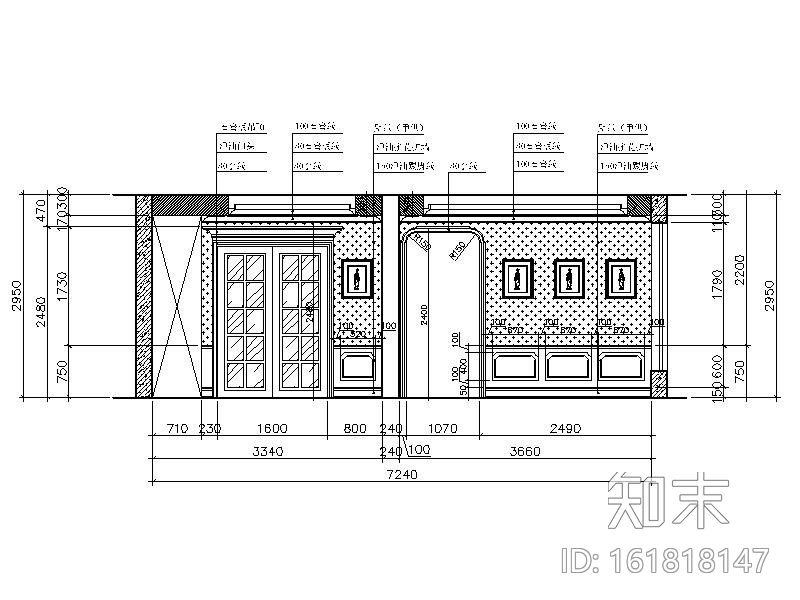 [广东]欧式奢华高档别墅室内设计CAD施工图施工图下载【ID:161818147】