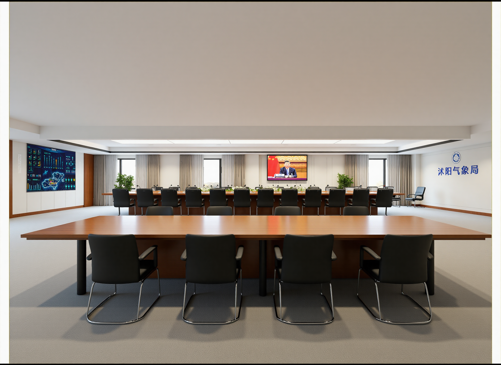 新中式指挥中心3D模型下载【ID:1214683283】