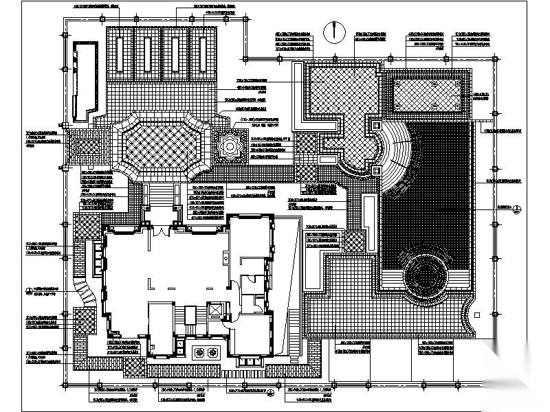 [江苏]特色全套别墅庭院景观施工图施工图下载【ID:161013159】