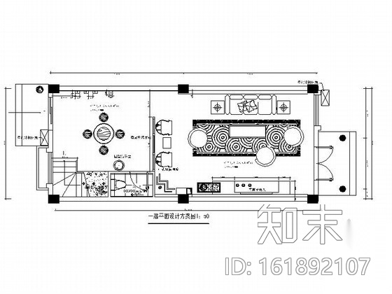 中式双层别墅室内装修图cad施工图下载【ID:161892107】