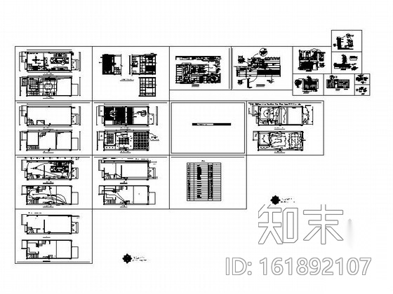 中式双层别墅室内装修图cad施工图下载【ID:161892107】