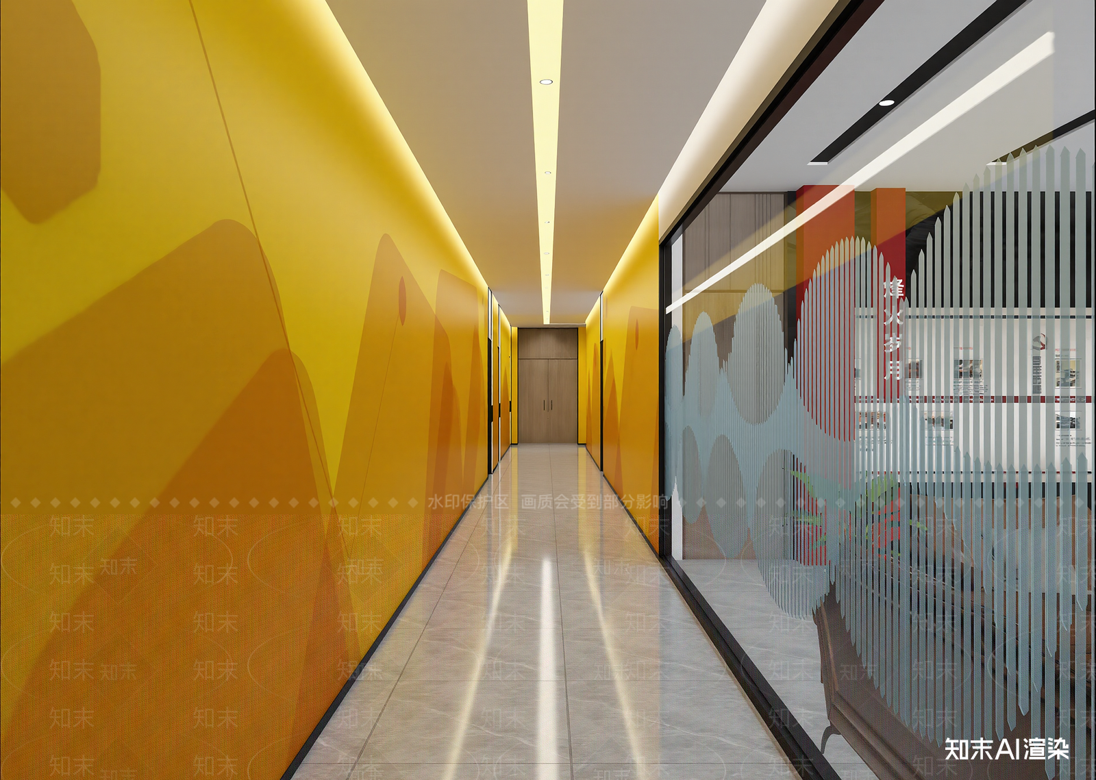 现代走廊3D模型下载【ID:1215131591】
