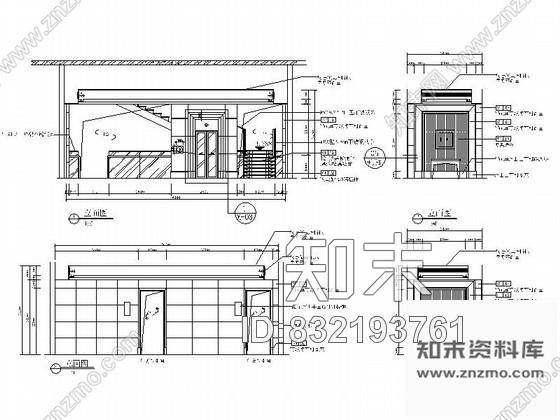 图块/节点西餐厅观光电梯立面图cad施工图下载【ID:832193761】