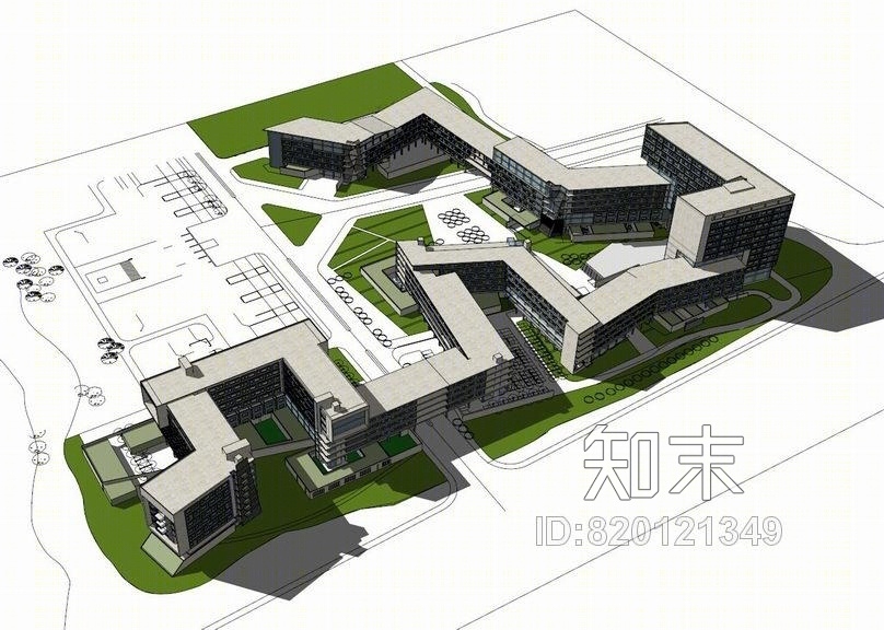 浙江大学紫金港校区SU模型下载【ID:820121349】