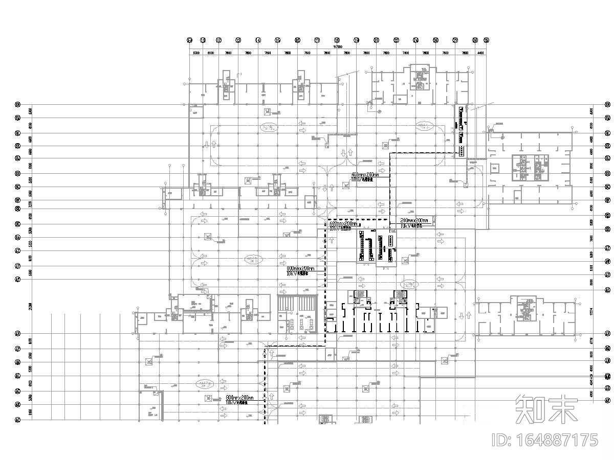 [河南]B桂园城市之光供电工程施工图2019cad施工图下载【ID:164887175】