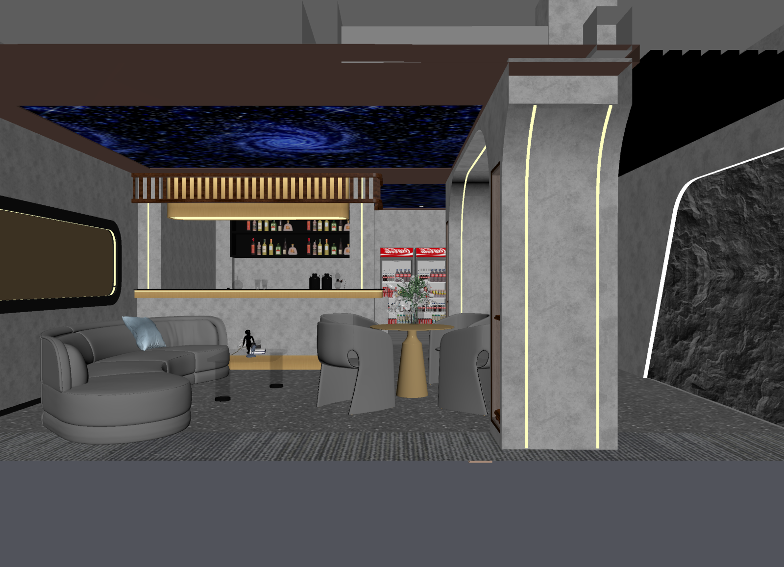 现代酒吧3D模型下载【ID:1215135952】