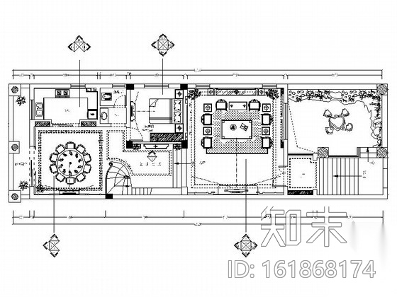 [江西]知名房产新中式三层别墅装修施工图施工图下载【ID:161868174】