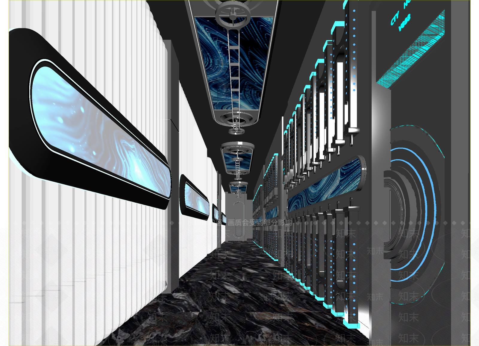 现代科技展厅3D模型下载【ID:1214709740】