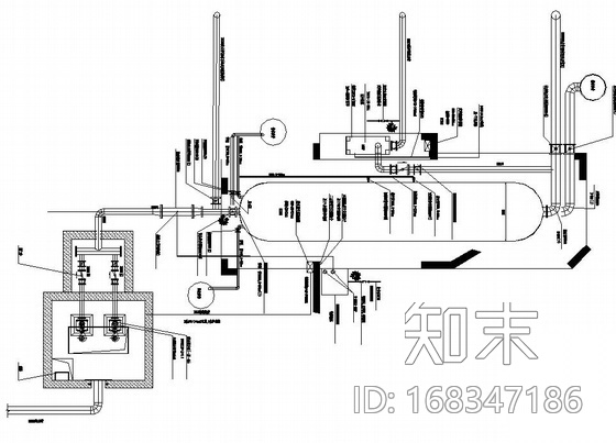 某水景源水净水处理图纸cad施工图下载【ID:168347186】