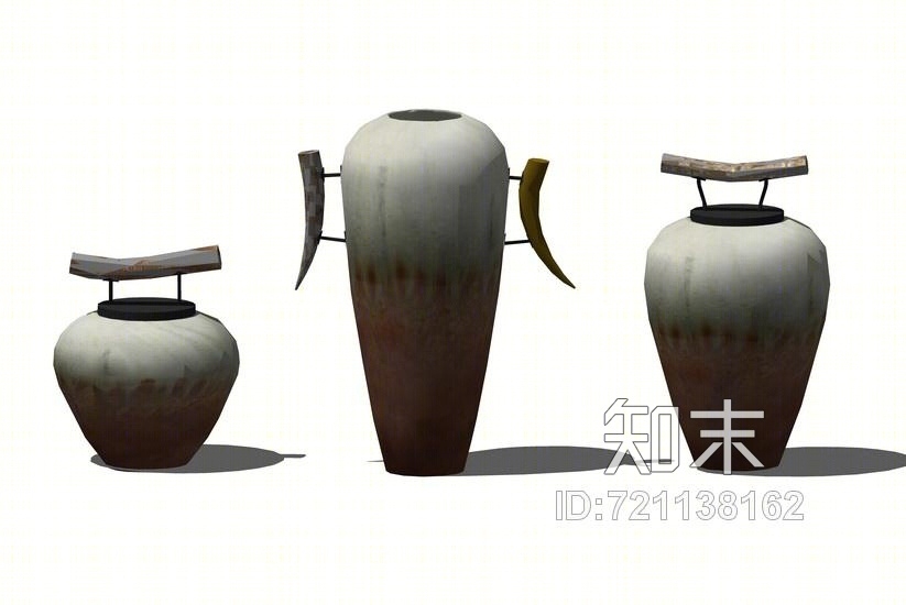 中式瓷器SU模型下载【ID:721138162】