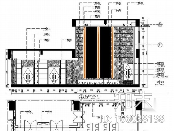 [浙江]高档典雅四星级假日酒店多功能厅装修施工图（含效...cad施工图下载【ID:166038138】