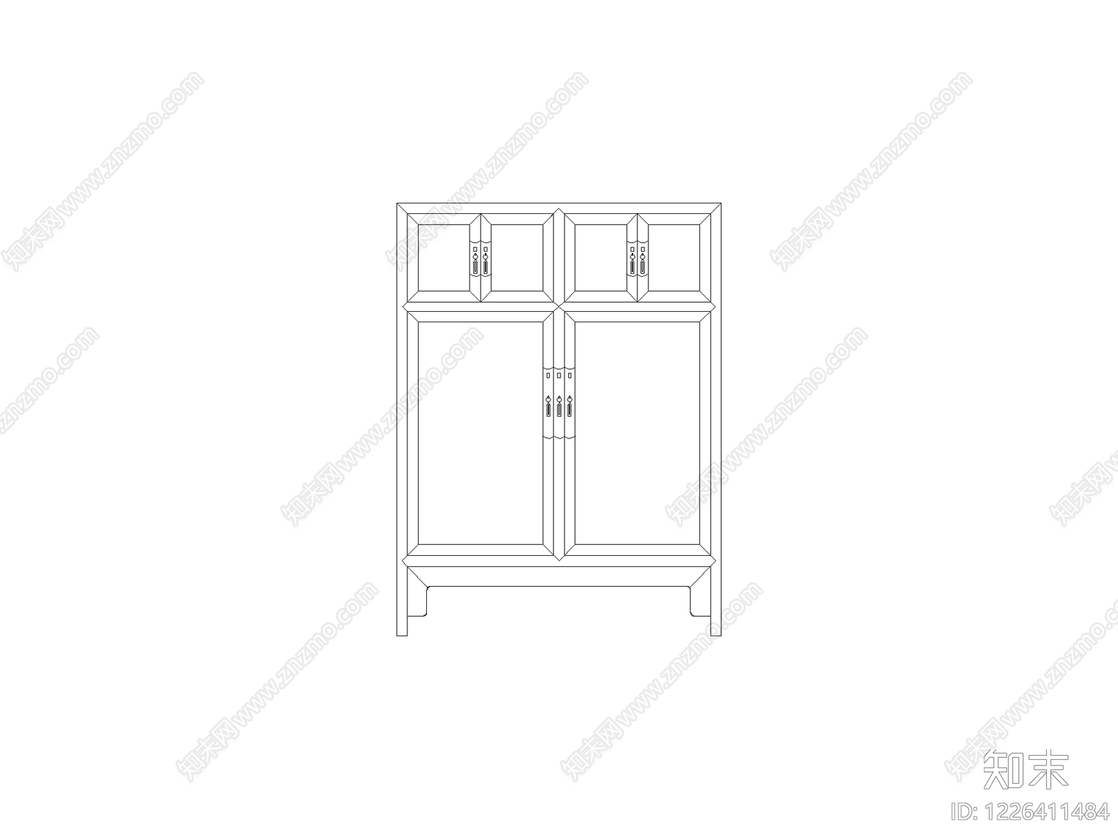 现代柜子CAD图纸