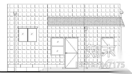 某公厕建筑方案图1cad施工图下载【ID:167247175】