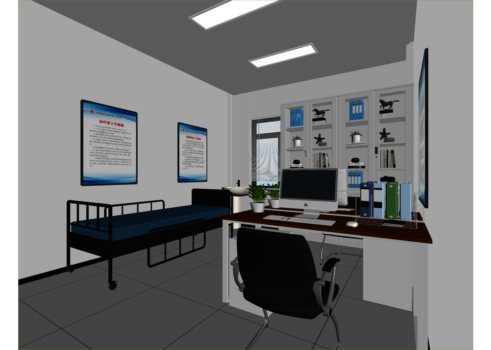 现代办公室3D模型下载【ID:1214960189】