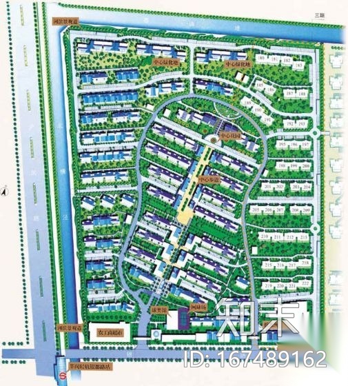 大型居住区景观平面设计方案cad施工图下载【ID:167489162】