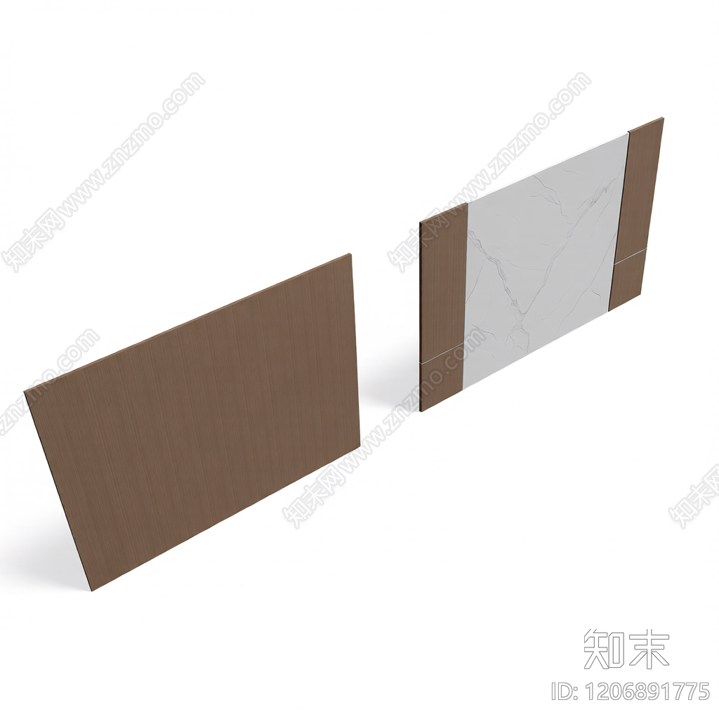 电视墙装饰板组件3D模型下载【ID:1206891775】