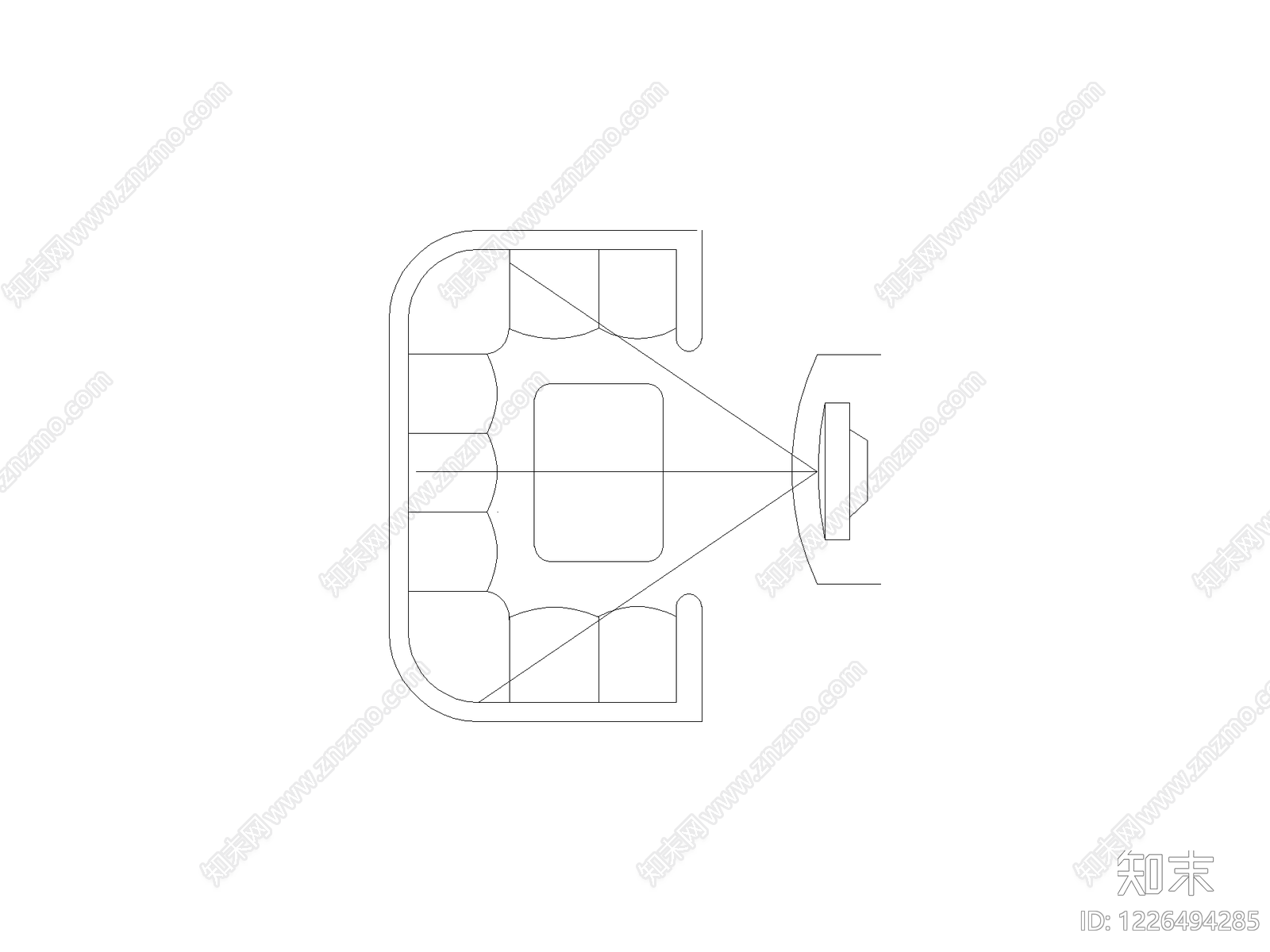 沙发CAD图纸