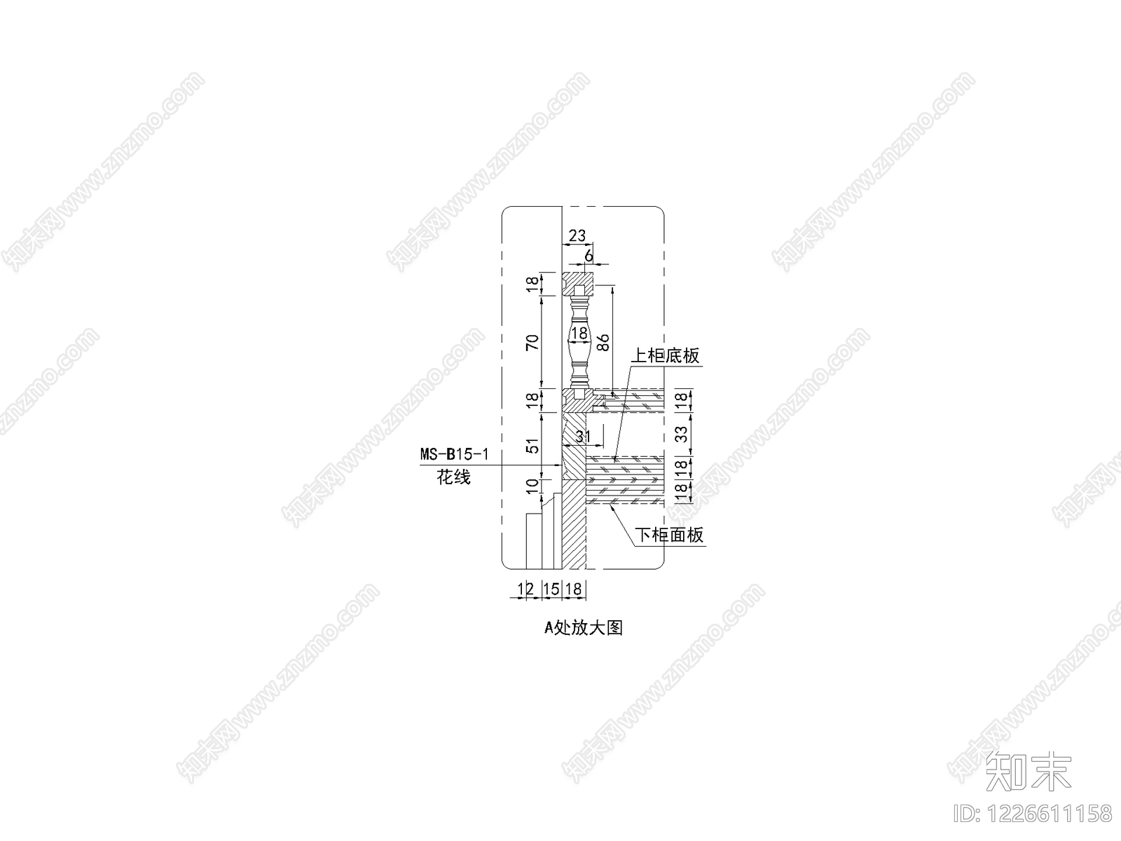 柜子cad施工图下载【ID:1226611158】