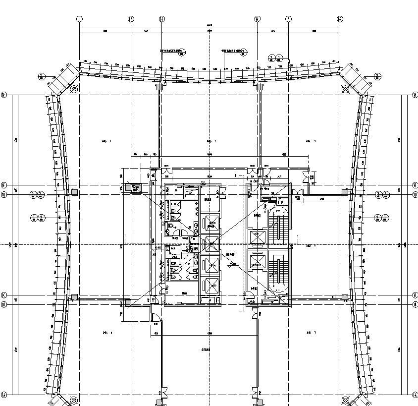 [广东]现代风格电商厦建筑施工图设计施工图下载【ID:151395134】