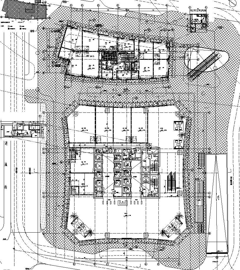 [广东]现代风格电商厦建筑施工图设计施工图下载【ID:151395134】