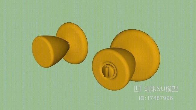 门把手SU模型下载【ID:418053371】