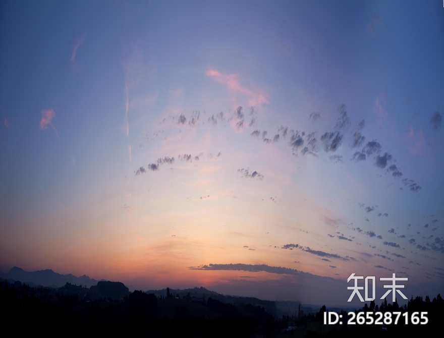 黄昏天空贴图下载【ID:265287165】