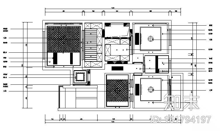 [江苏]中式风格别墅设计施工图（效果图+pdf图纸）施工图下载【ID:161794197】