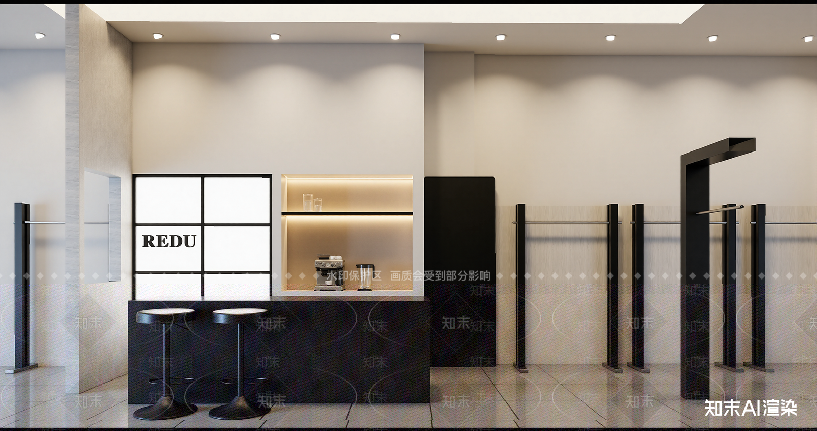 现代咖啡厅3D模型下载【ID:1214994890】