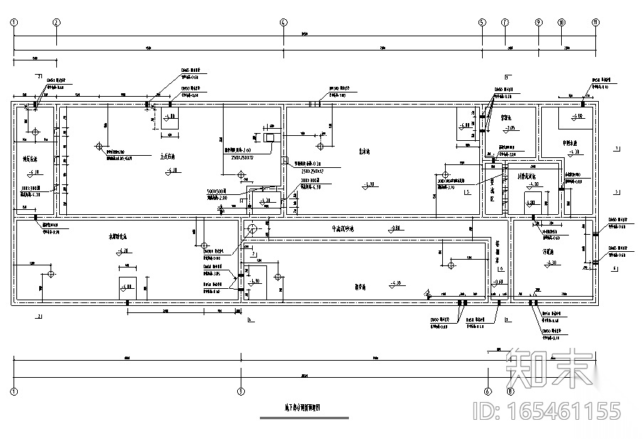 [云南]科研楼中水处理工艺流程施工图cad施工图下载【ID:165461155】
