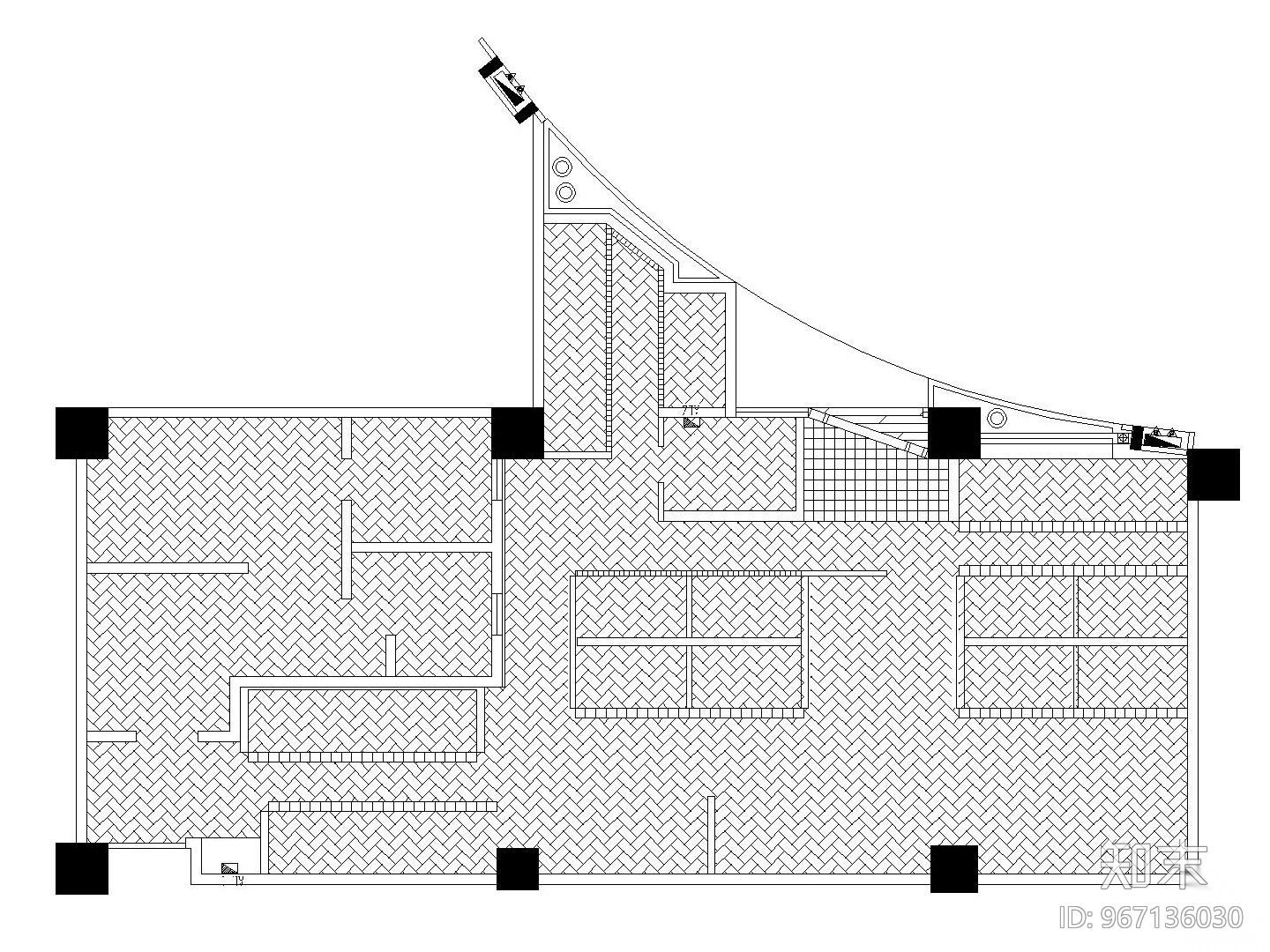 现代简约风格中餐厅全套施工图附效果图施工图下载【ID:967136030】