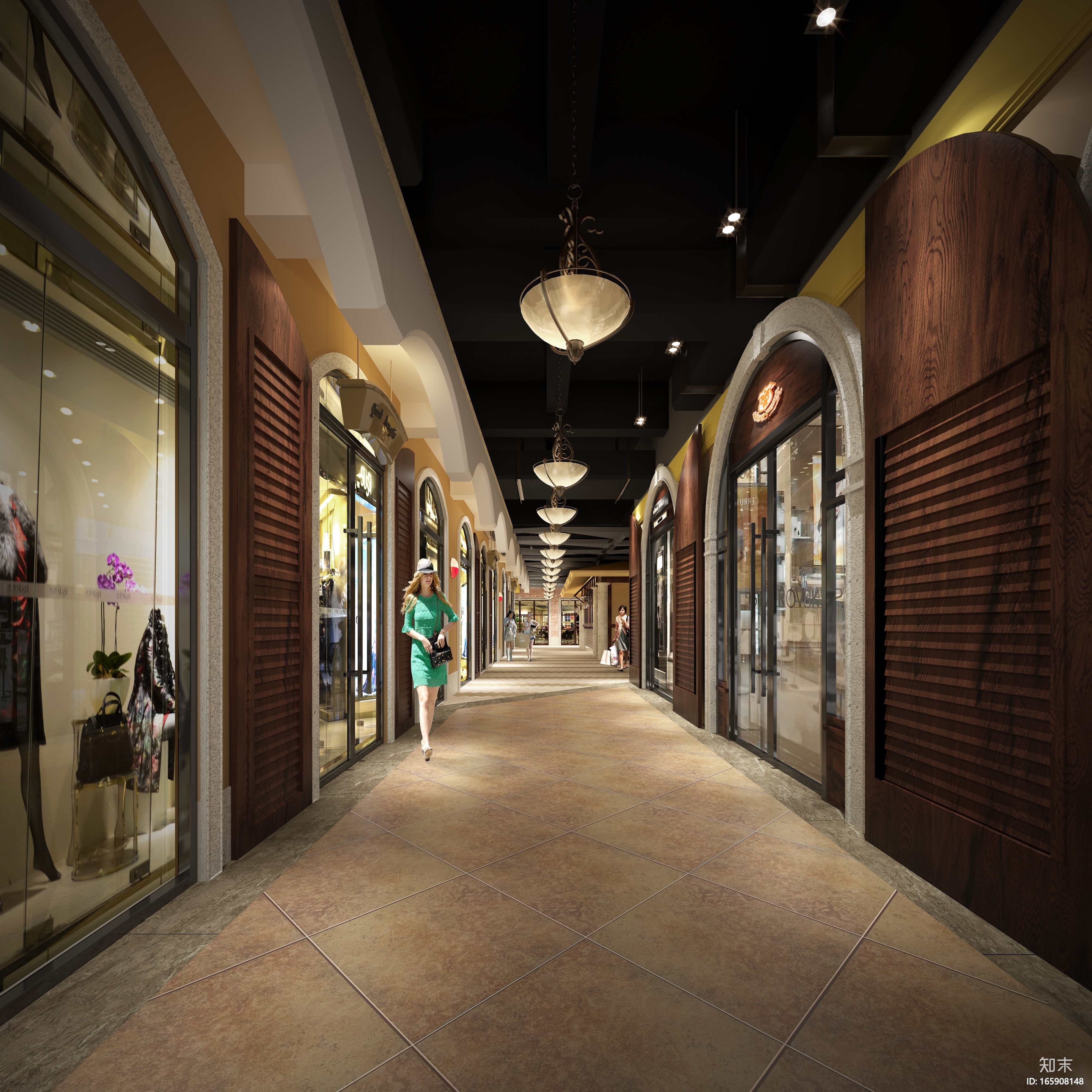 [广东]珠海沃尔玛购物广场设计施工图（附效果图）施工图下载【ID:165908148】