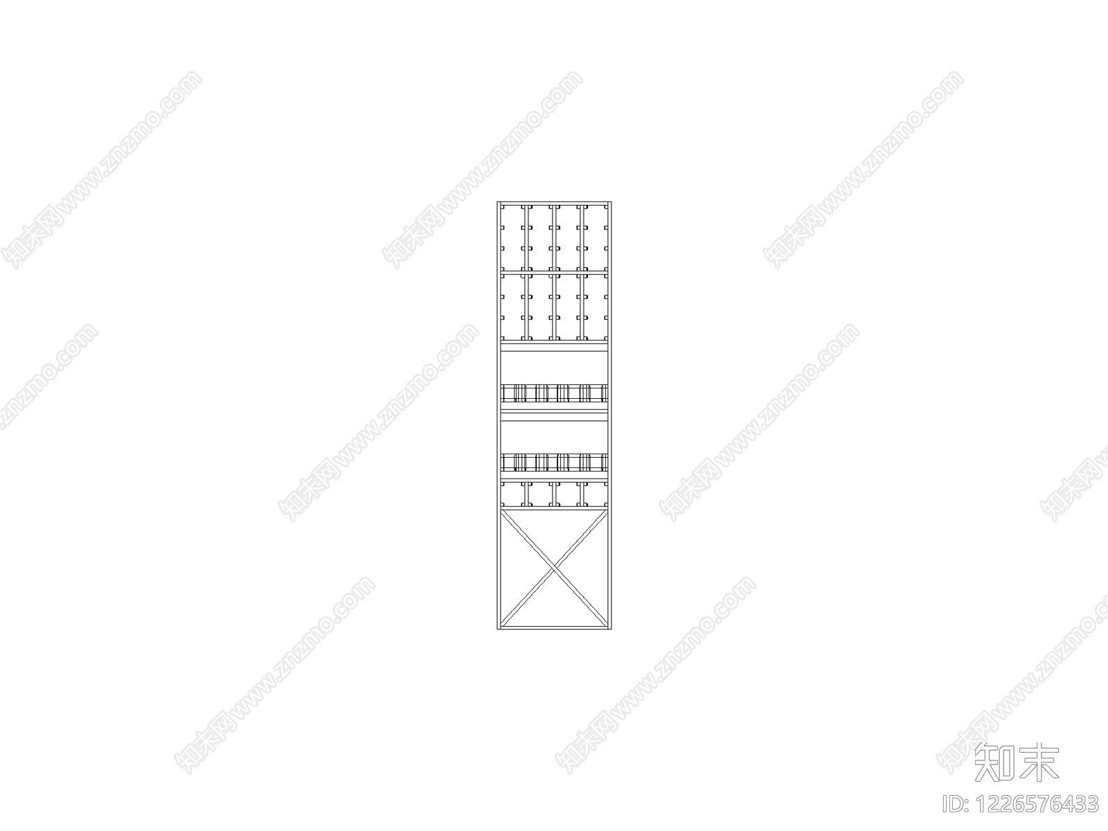 柜子cad施工图下载【ID:1226576433】