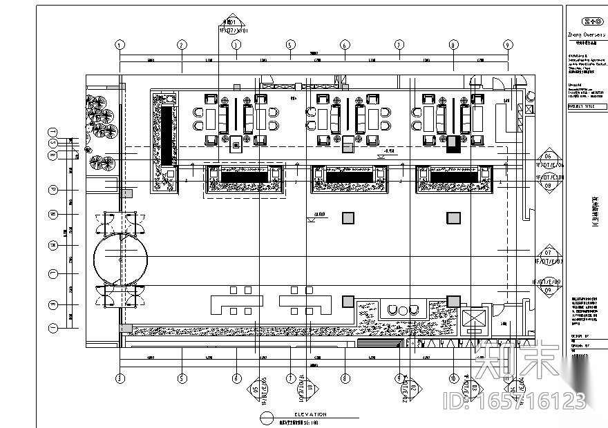杭州萧山胤隆洗浴会所施工图（附物料表、效果图）cad施工图下载【ID:165716123】