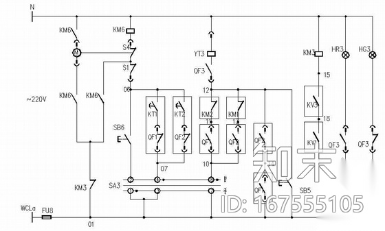 低压配电屏双电源切换控制原理图cad施工图下载【ID:167555105】