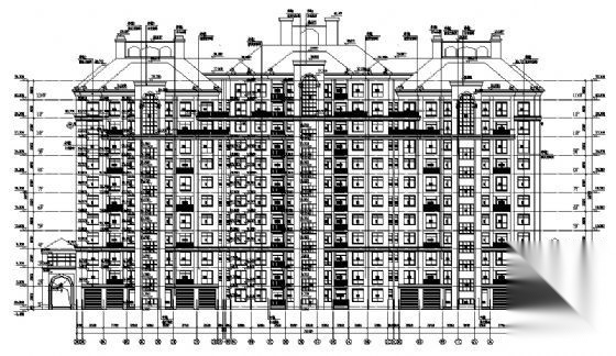 许昌市某十二层住宅楼建筑施工图施工图下载【ID:149883192】