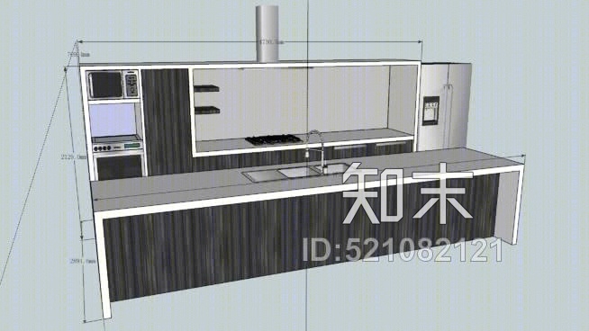 厨房SU模型下载【ID:521082121】