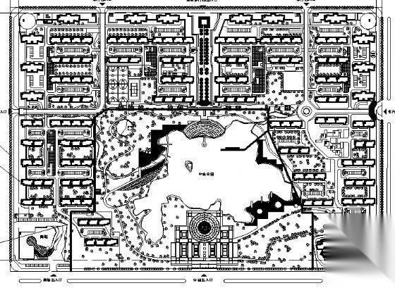 某65.8公顷住宅小区规划总平面图施工图下载【ID:149571129】