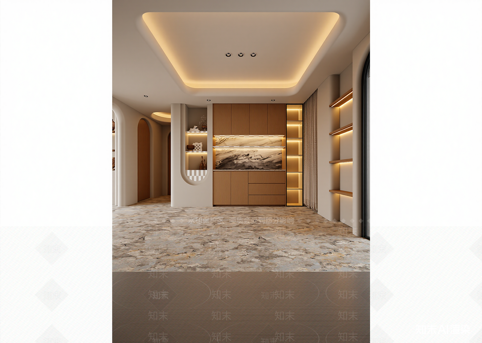 侘寂玄关3D模型下载【ID:1214831229】