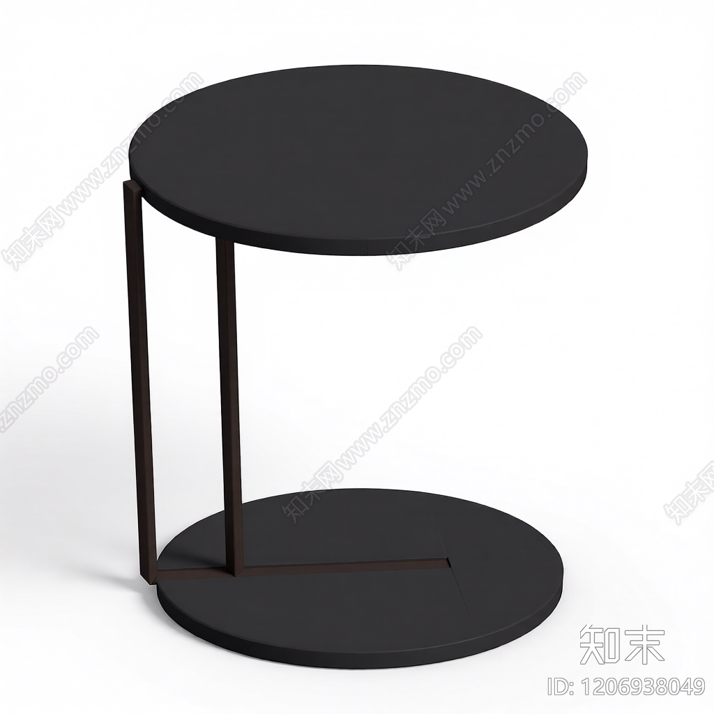 圆形双层茶几3D模型下载【ID:1206938049】